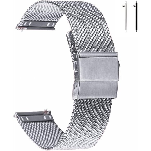 Other - Stainless Steel Mesh Watch Band Men Women 16mm Breathable Quick Release